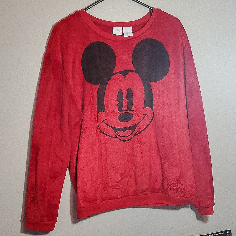 Mickey mouse long sleeve top women Size XL  so soft